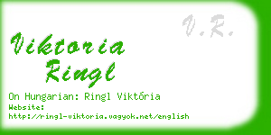 viktoria ringl business card
